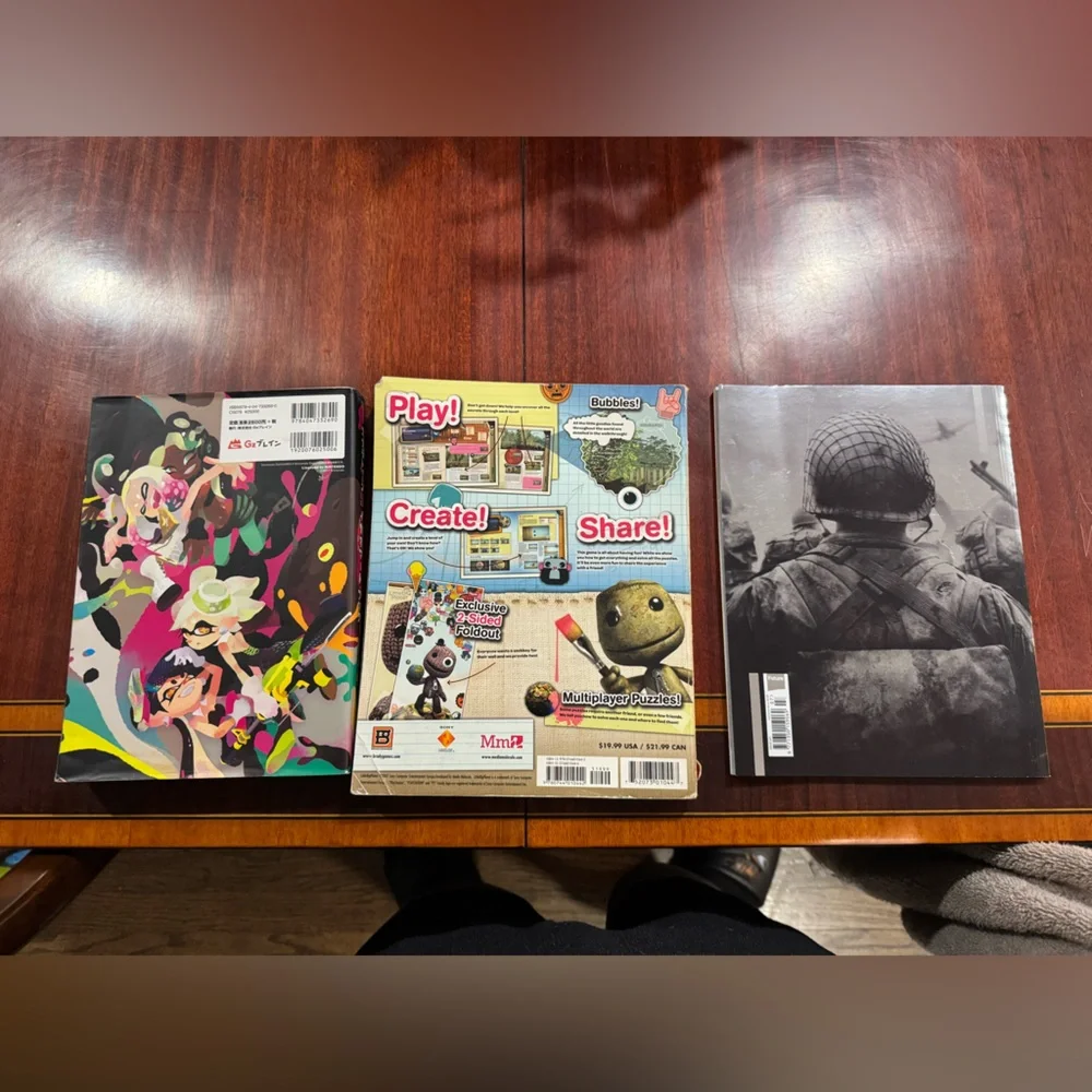Nintendo Switch Splatoon, Call of Duty, Little Big Planet Sony Game Guides